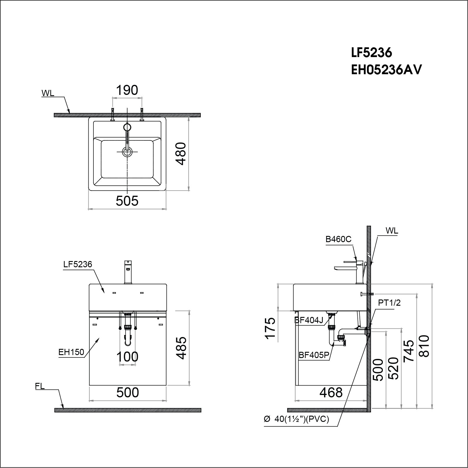 ban ve tu chau lavabo caesar eh05236av