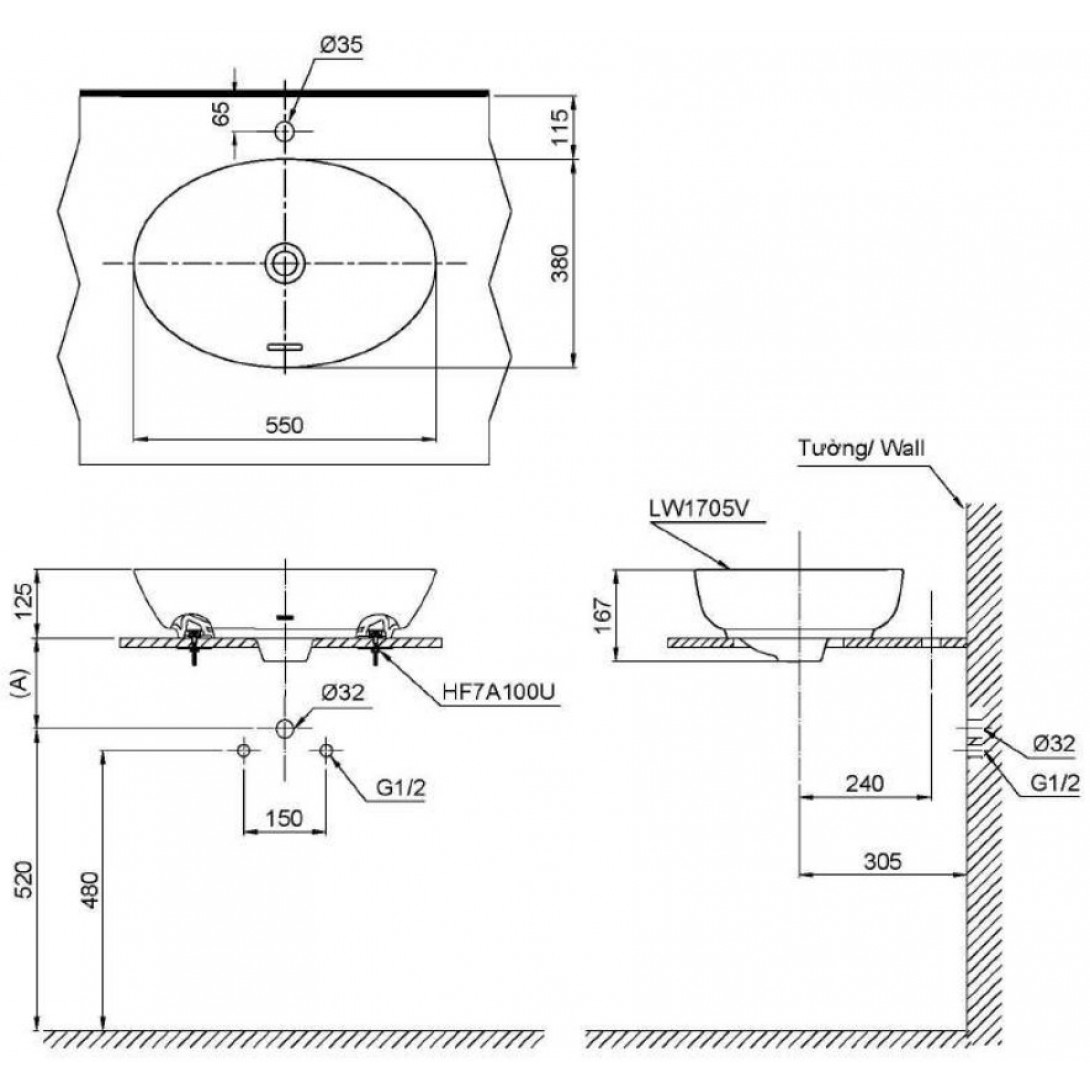 chau lavabo dat ban toto lt1705#mbe be mo 1